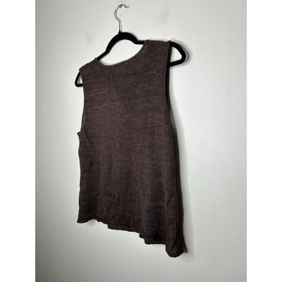 Coldwater Creek Sweater Tank Top Brown Sleeveless Size Large NWT - Picture 5 of 10